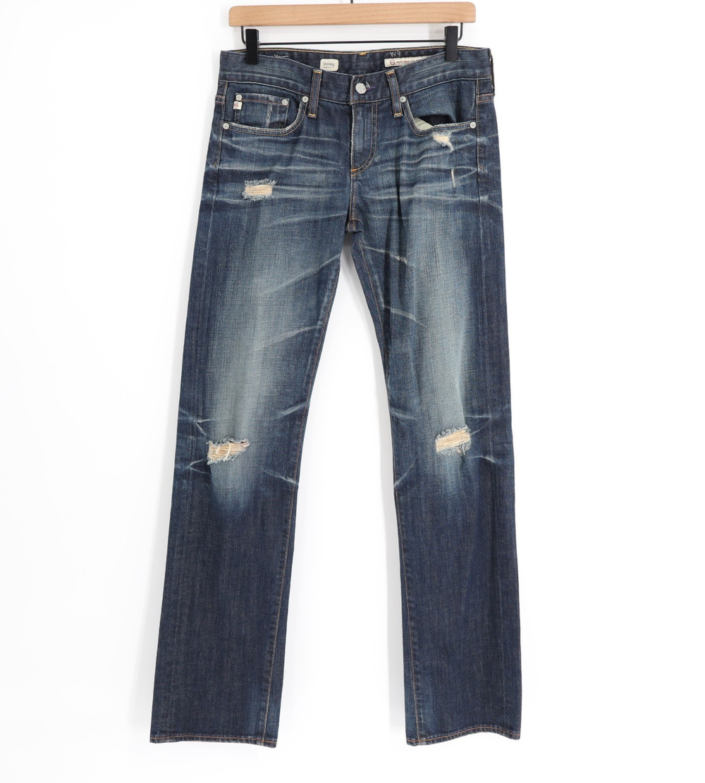 AG Adriano Goldschmied 28x33 Tomboy Boyfriend Fit Distressed Jeans